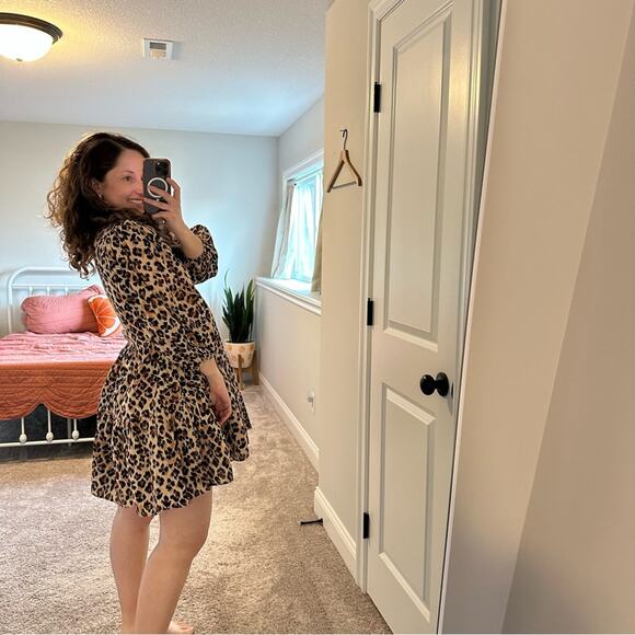 Tuckernuck Mille Resort & Travel Brown Leopard Cheetah Animal Mini Dress XS - Picture 2 of 12